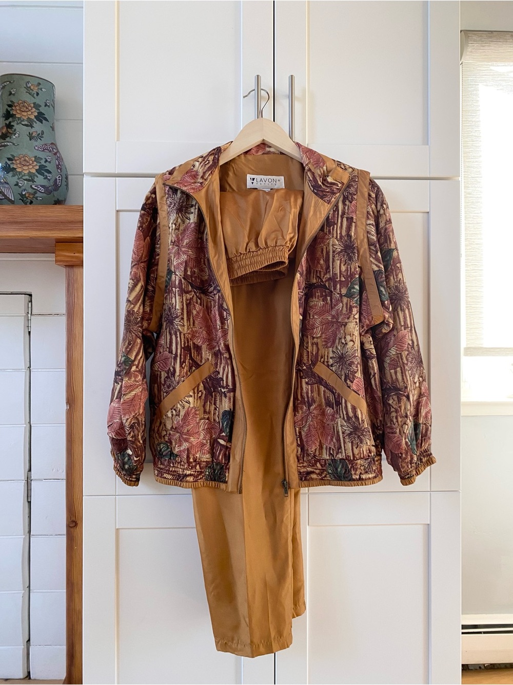 Vintage Silk Lavon Tracksuit Set 80s 90s